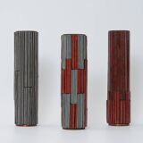 Vintage Pottery Mosaic Vases by W. Zimmermann for Ritter
