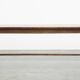 Antique English pine dining table for 6-8 people with oak base