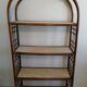 Vintage rattan bamboo tier