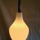 Scandinavian suspension design in white glass and brass - 1950s/60s