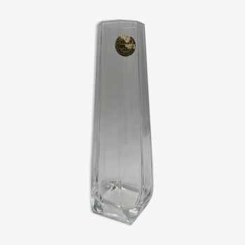 Vase soliflore octogonal Cristal d’Arcques