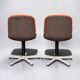 Vintage armchair model 231/5 in orange fabric by Wilkhahn