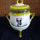 Pot Tripode avec Couvercle - Faïence Henriot Quimper - Décor Breton