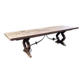 Grande table ancienne de style baroque Espagnol