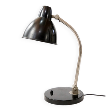 Lampe de bureau noire vintage dans le style Bauhaus