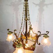 Louis XVI style ram chandelier