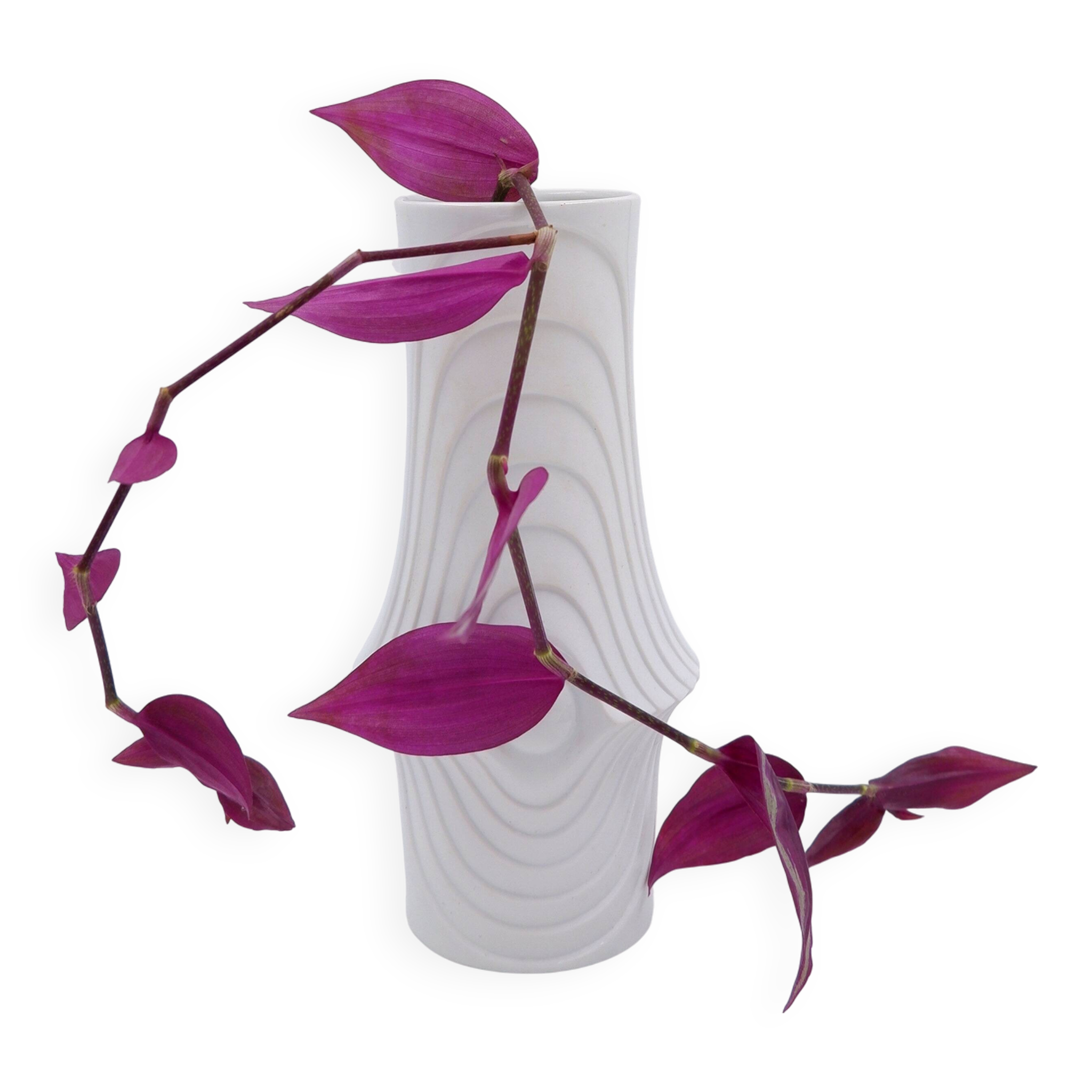 Vase en porcelaine Op Art par Royal Bavaria KPM, Allemagne, années 1970