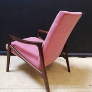 Pair of armchairs pink, czech