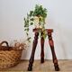 Tripod wooden stool - brutalist