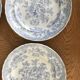 Lot 6 assiettes anciennes faïence anglaise