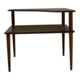 Danish design teakwood minerva corner table by Peter Hvidt & Orla Molgaard-Nielsen
