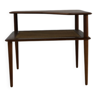 Table d'angle danoise Minerva en teck par Peter Hvidt et Orla Molgaard-Nielsen