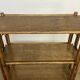 Bamboo and wood bookcase shelf, 1960