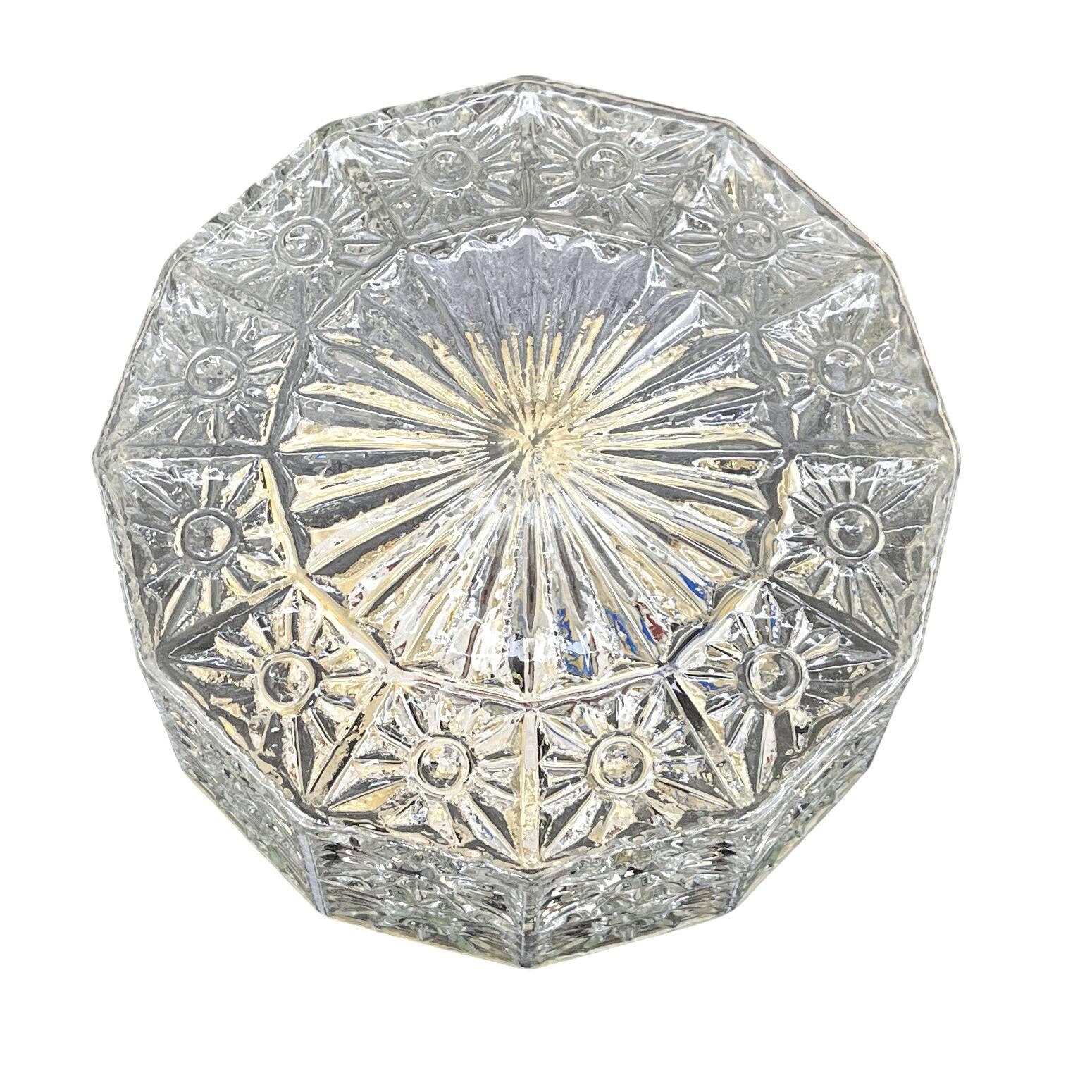 Ceiling lamp, VEB Beleuchtungsglas Kombinat Gorlitz, Germany, 1970s.