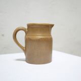 Vintage stoneware pitcher by the Digoin factory, France