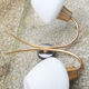 Double wall light, brass and opaline, Maison Arlus, 1950s