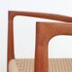 Armchair “#57” by Niels Otto Møller / Teak / Paper cord / Fully restored / 1960s / 1970s / Danish Modern Design