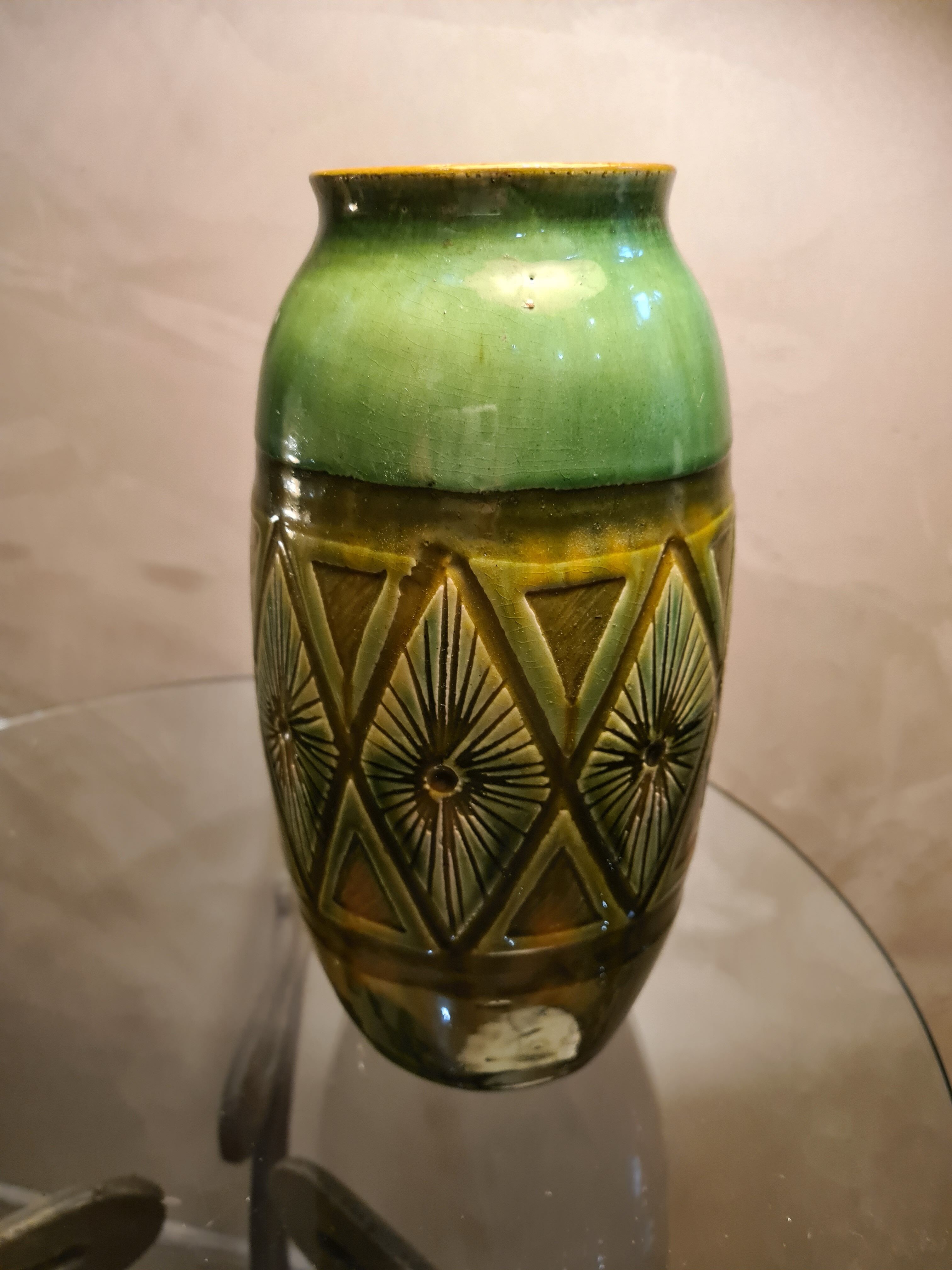 vase art deco espagne 28x14