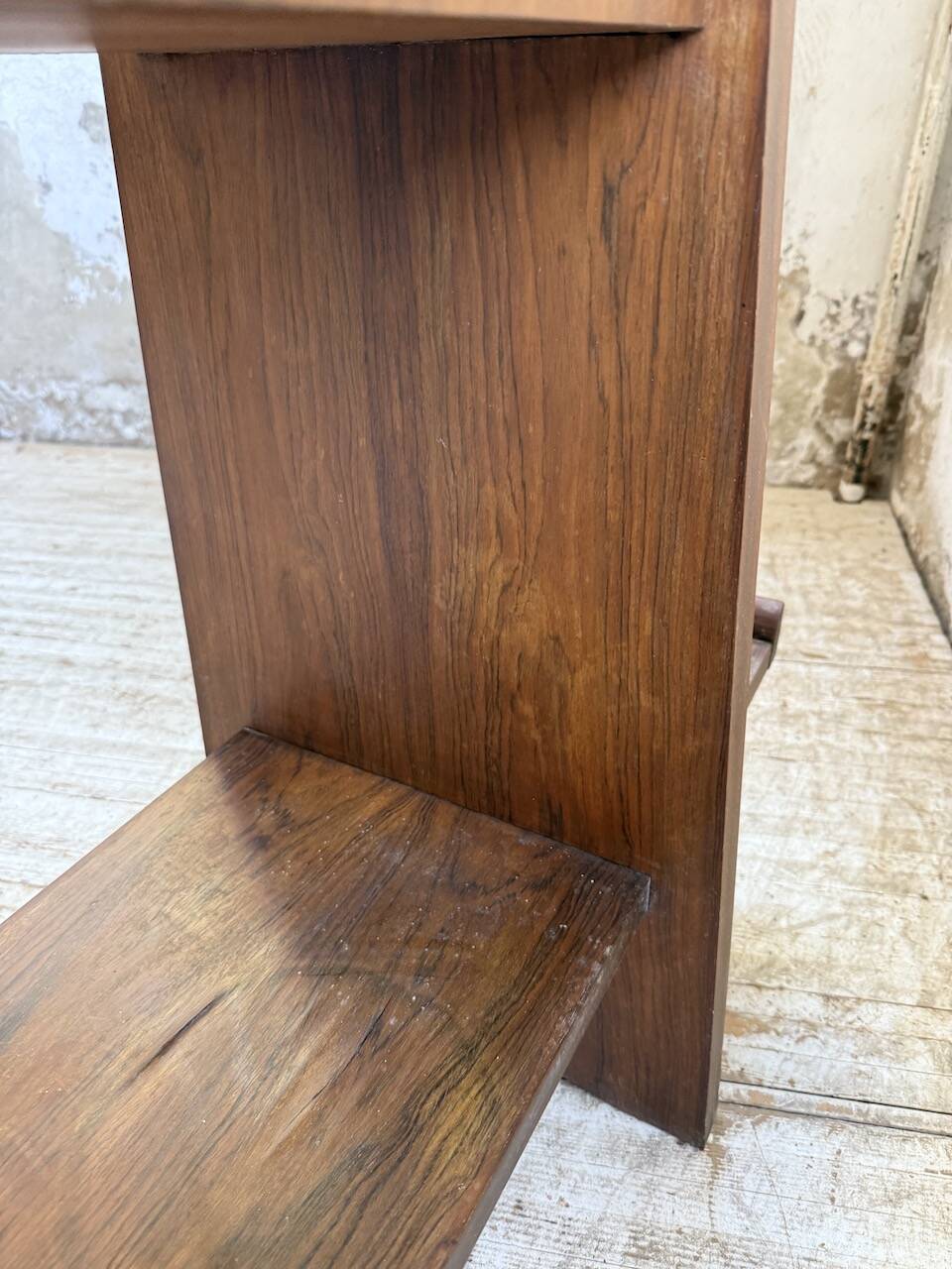 Jardinière années 50 palissandre constructiviste