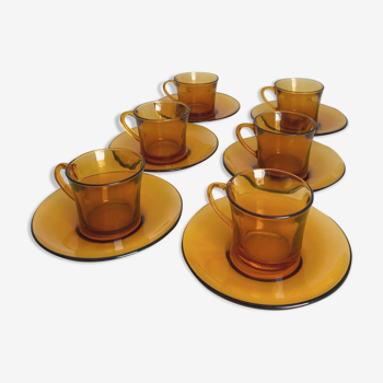 Coffee service 6 people vereco amber