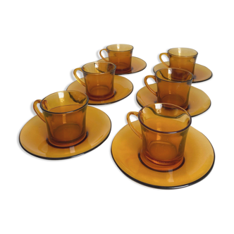 Coffee service 6 people vereco amber