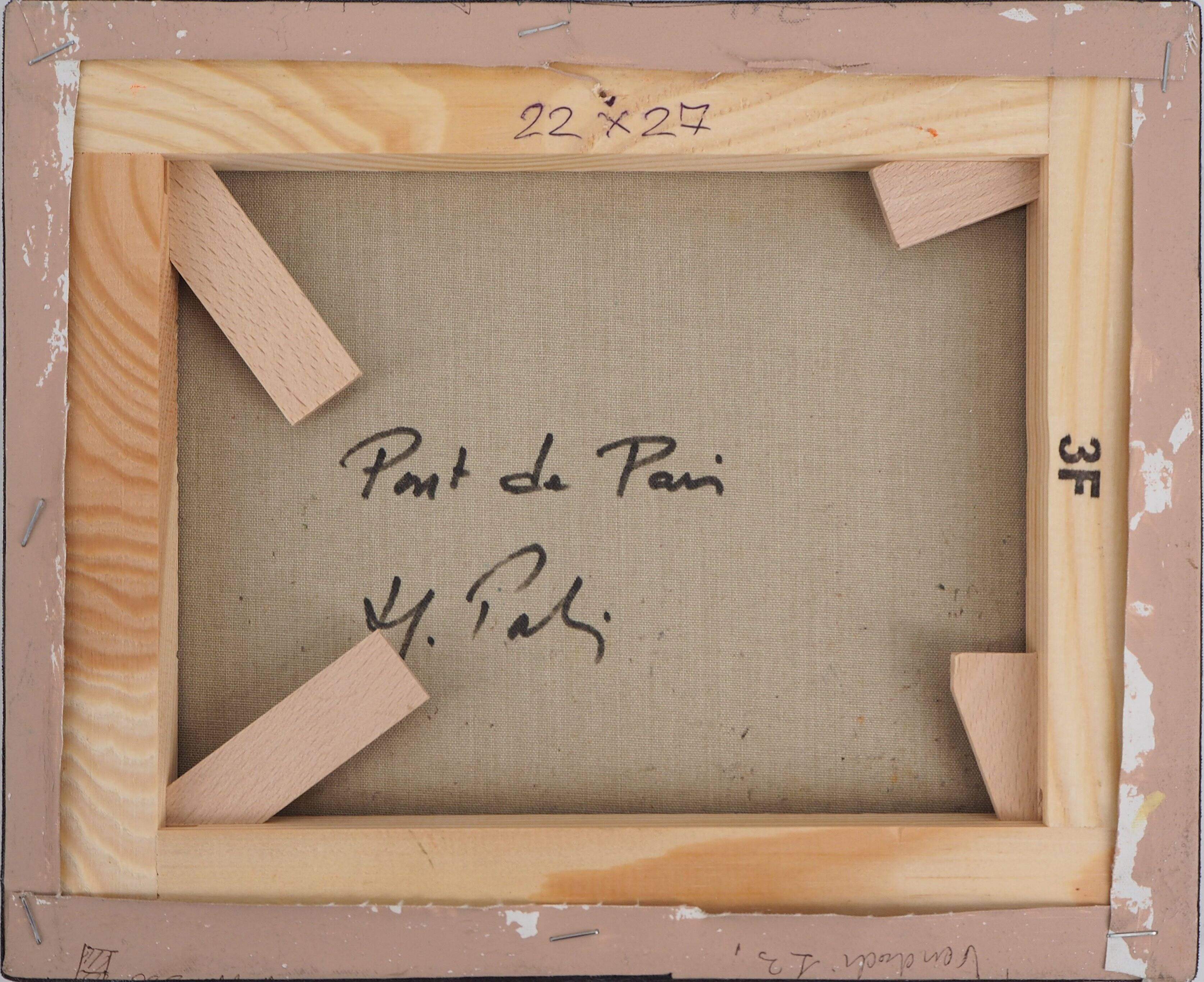 Michel PABOIS : Paris, Pont Neuf, huile sur toile originale signée