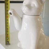 Teapot cat porcelain