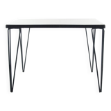 Sixties Vintage Metal & Wood Side Table – Minimalist Design