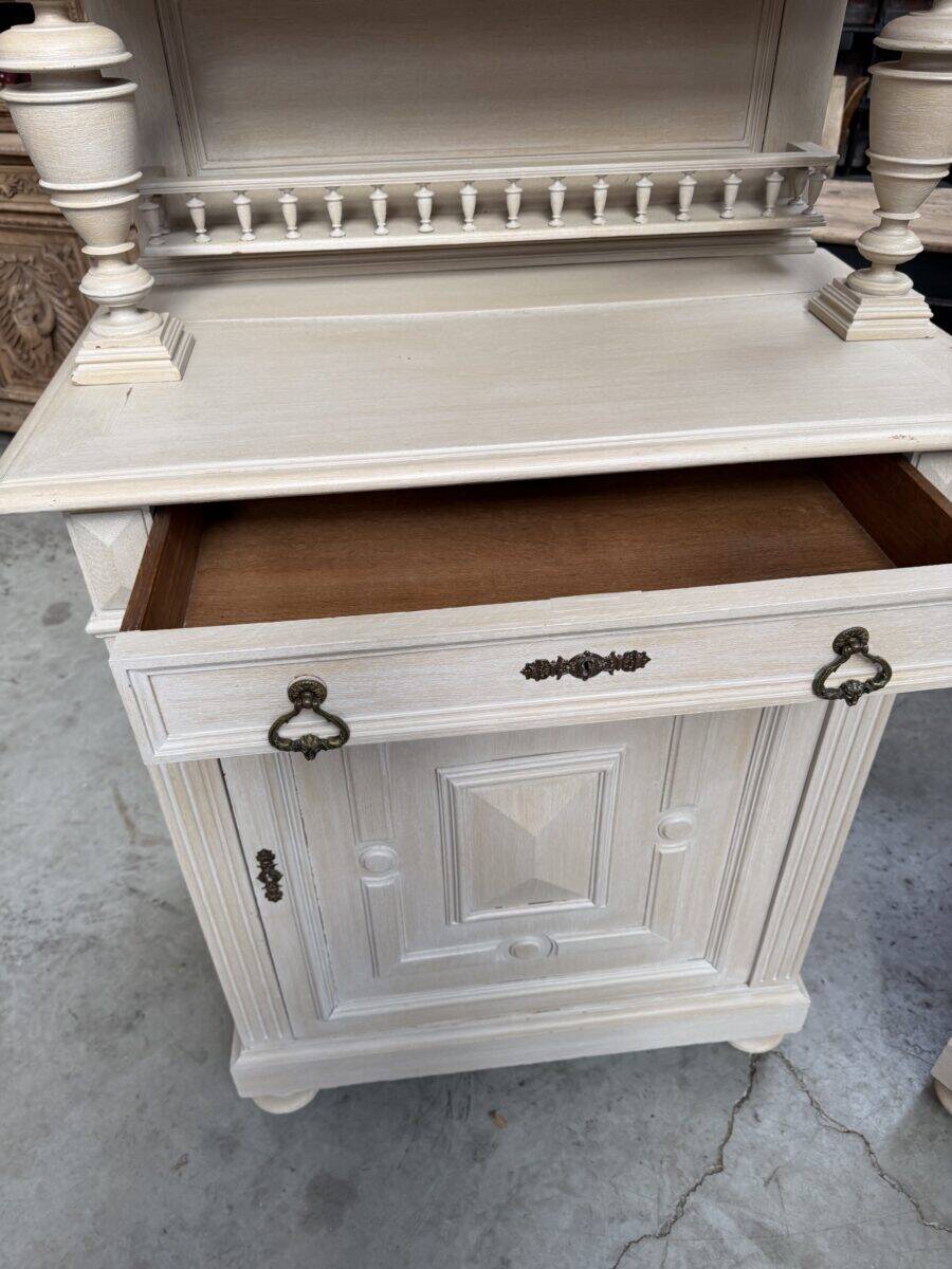 Pair of two-body buffets in solid oak from the early 20th century.