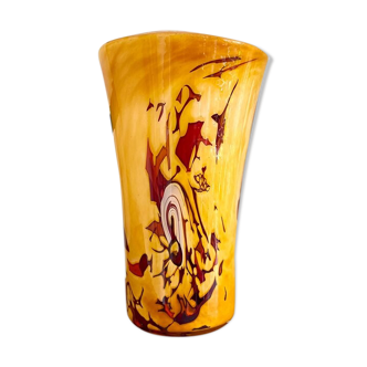 Vase en pâte de verre La Rochère