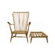 Armchair with ottoman Windsor 478 Lucian Ercolani for Ercol 1950