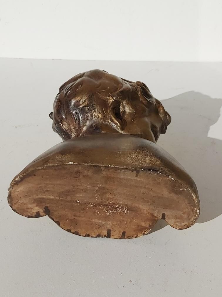 Bust child plaster Dalou