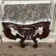 Louis XV style console in carved wood, grey Ardennes marble, 18th century