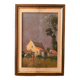 Oil on cardboard signed Pierre Albert Leroux