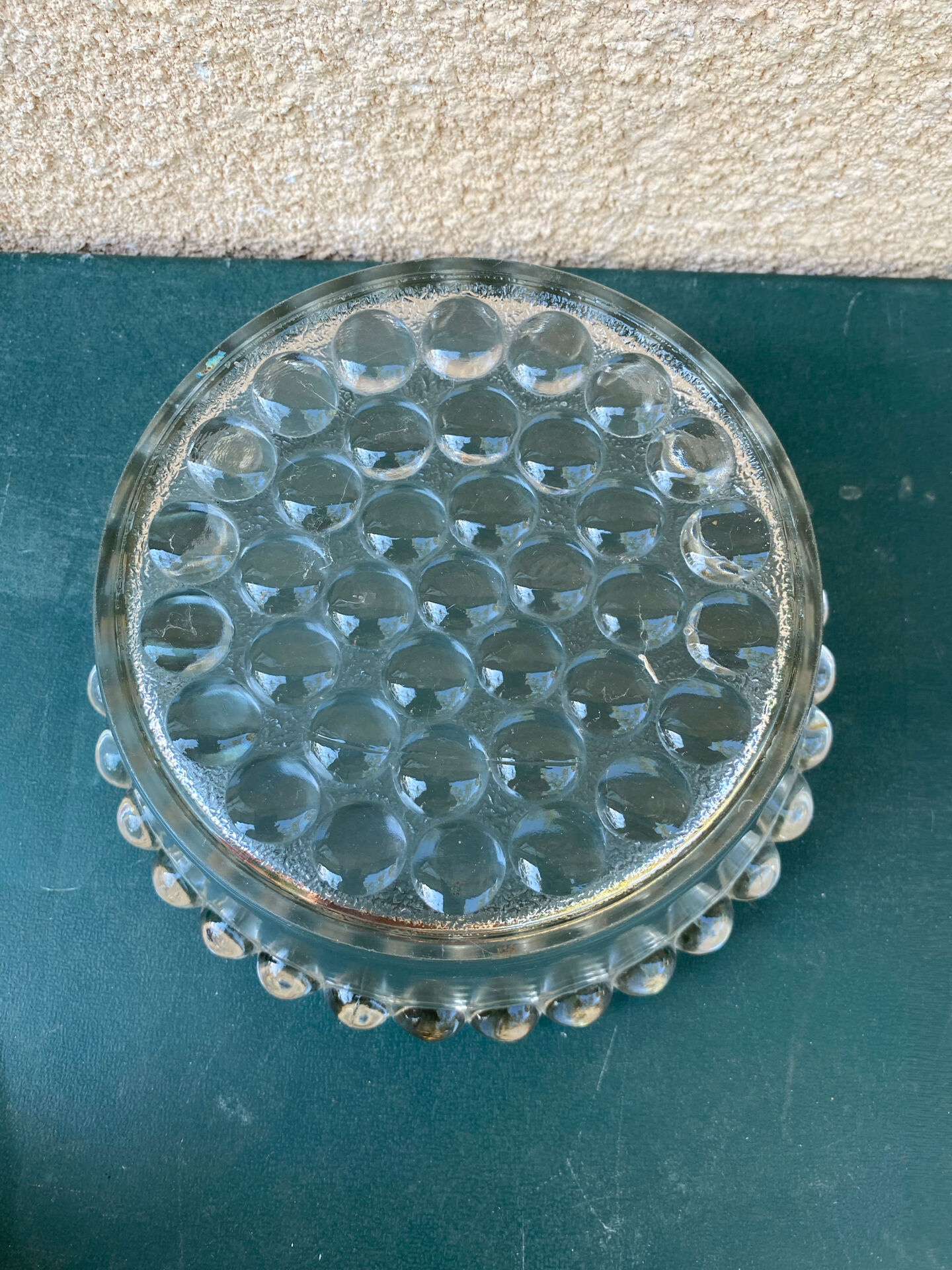Sublime Coupe en Verre Moulé - Style "Bubble" Vintage