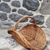 Wicker log basket