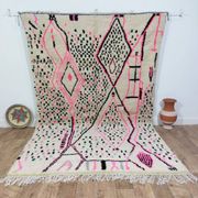 Handmade wool Berber rug 300x190 cm