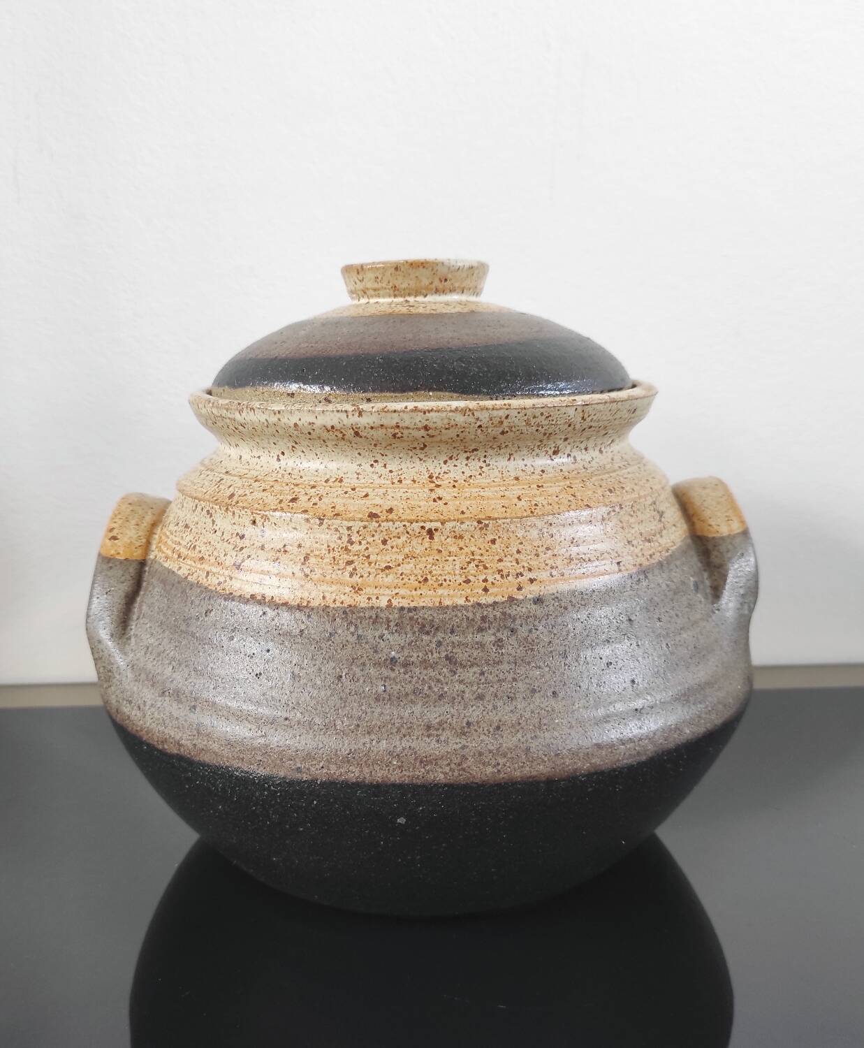 Stoneware pot, vintage DRYMEN casserole