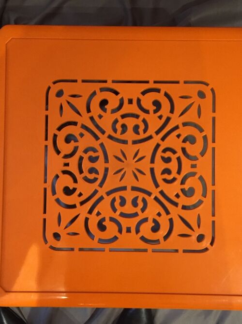 Gilac coffee table orange worked model n°1853