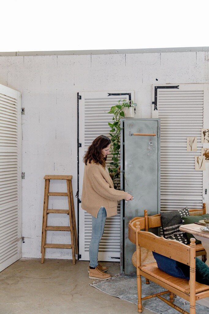 Metal industrial cloakroom