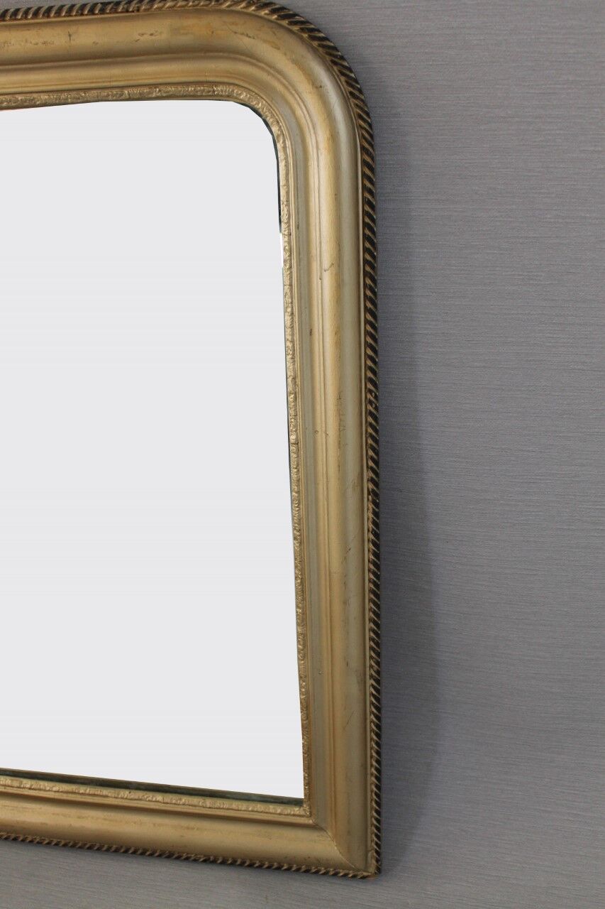 Miroir doré Louis-Philippe - 75x57cm