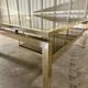 Vintage Guy Lefèvre gold coffee table 1970s