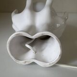 Vintage 80s ceramic hand lamp