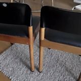 Pair of Piarotto chairs Italy vintage 1980 design vintage chairs furniture