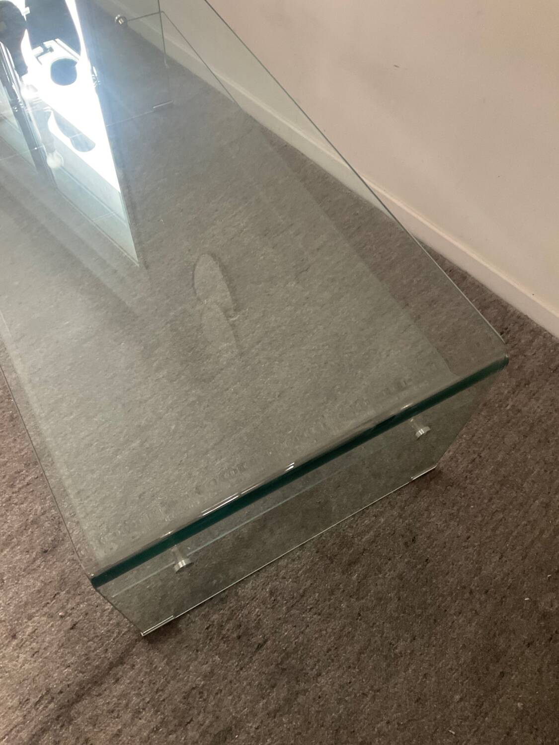 80s Glass Coffee Table