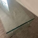 80s Glass Coffee Table