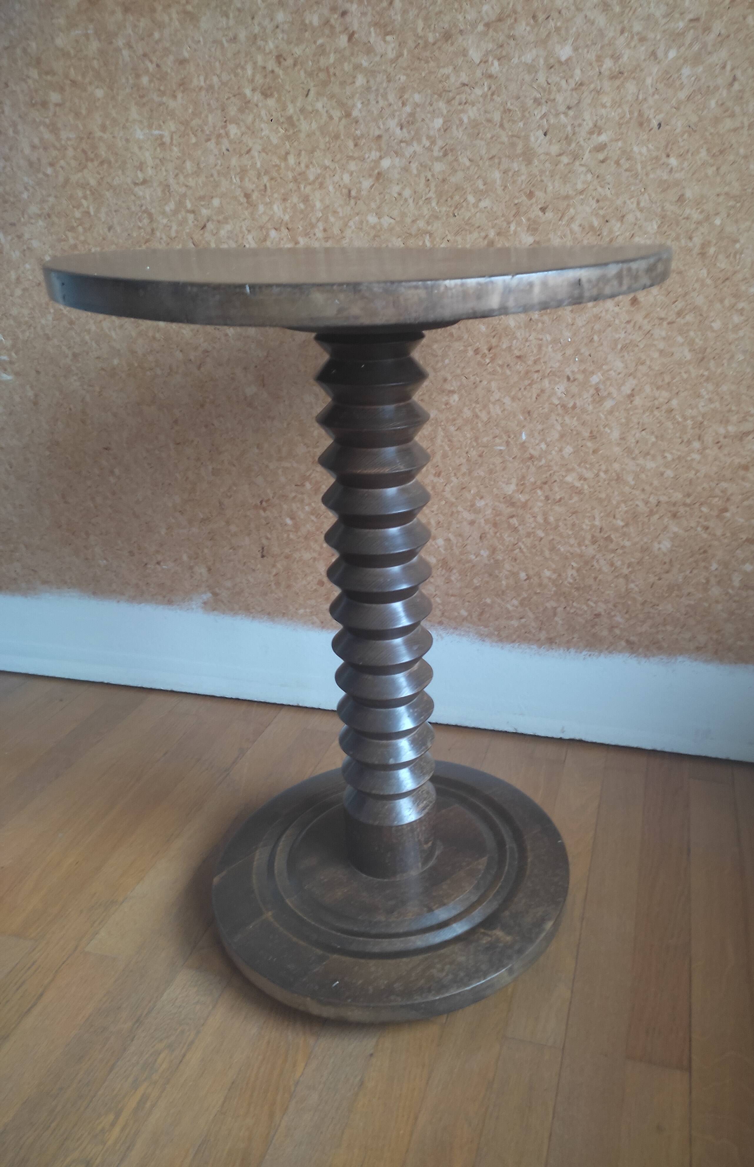 Charles Dudouyt style pedestal table