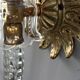 Antique wall sconces in crystal glass, Italy, 20th century
