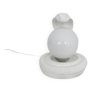 Lampe Serpent cobra blanche