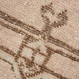 3x11 Rug For Kitchen Brown Beige Turkish Runner Rug, 86x325Cm SK 5286